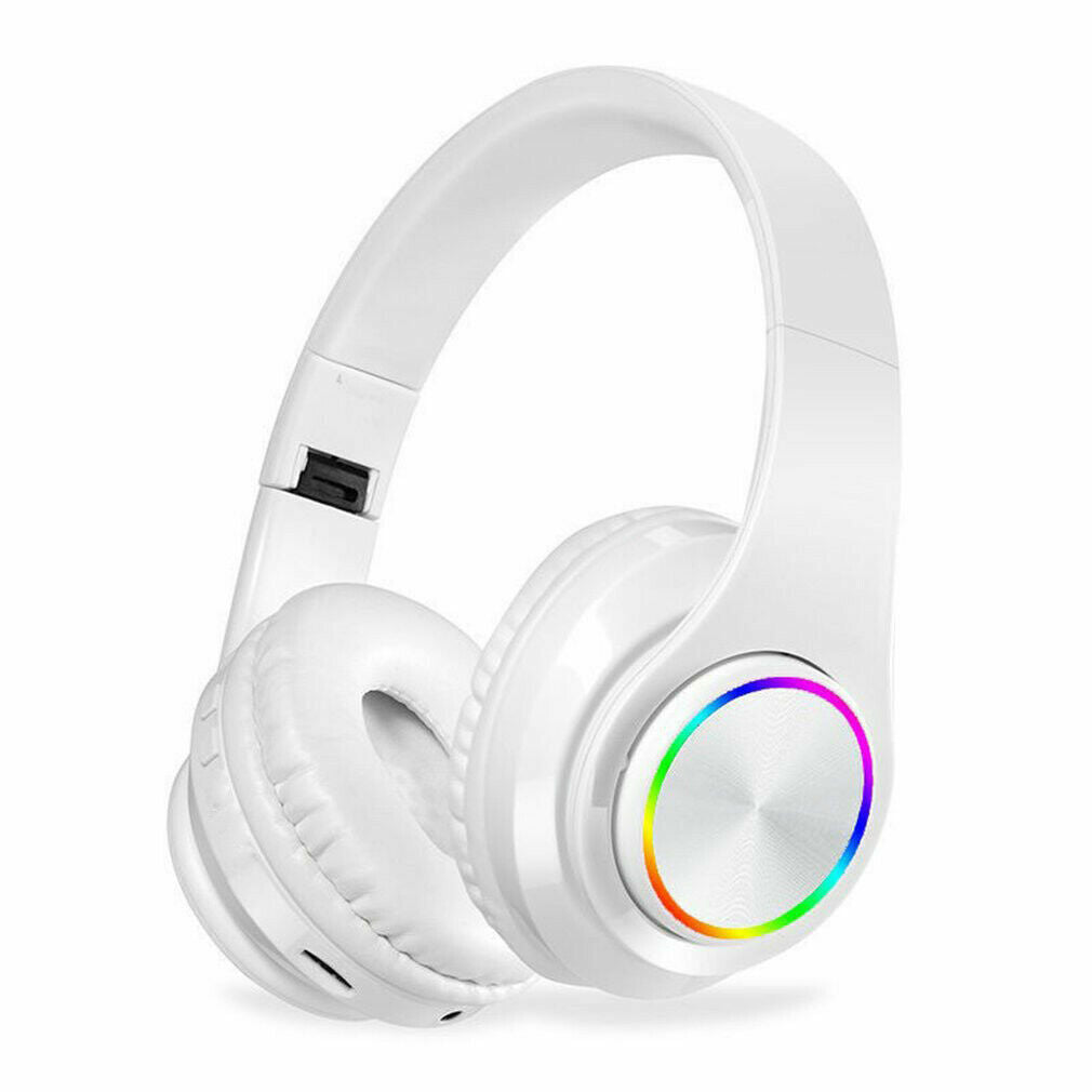 Over-Ear-Kopfhörer Bluetooth kabellos faltbar mit LED-Leuchten