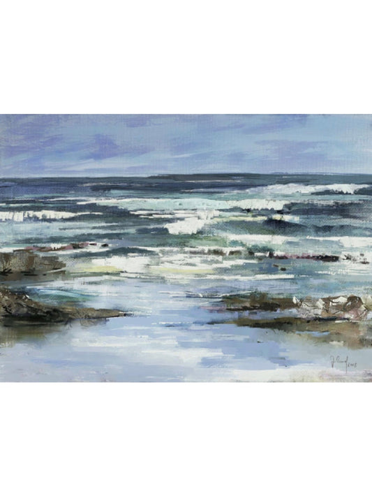 Kunstdruck „Brandung“ auf Leinwand, Georg Ireland