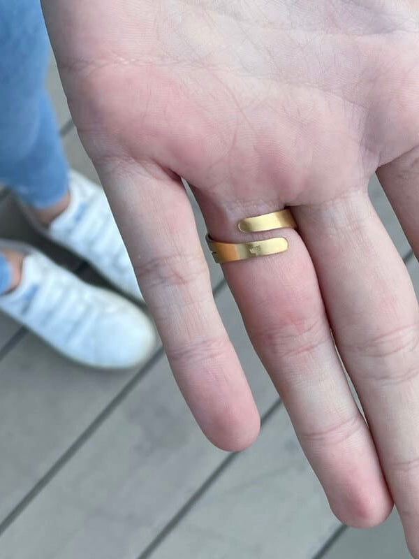 Ring Anita Valiente M, in silber und gold