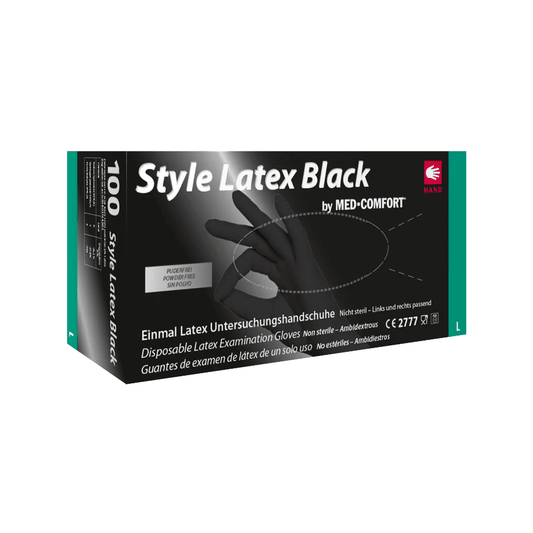 AMPri Style Latex Black Latex gloves, black