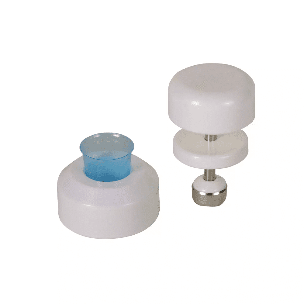 AMPri Tablettenmörser für Medizinbecher, weiß | Packung (1 Stück)