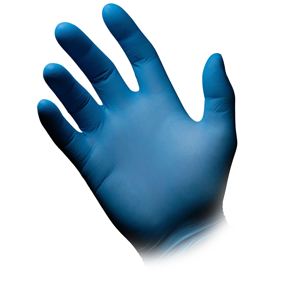 AMPri BLUE ECO-PLUS Nitrile Gloves, Powder-Free, Blue
