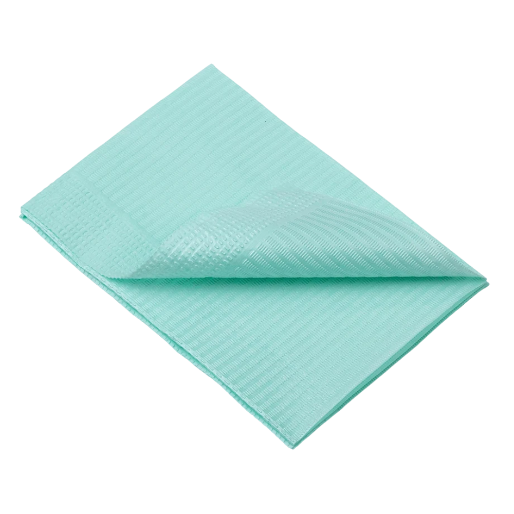 AMPri Dental Einweg Patientenservietten 33 x 45 cm, verschiedene Farben | Karton (4 Packungen)