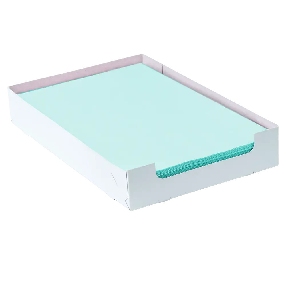 AMPri Dental Kreppauflage Tray-Filterpapier 18 x 28 cm mit Box, verschiedene Farben