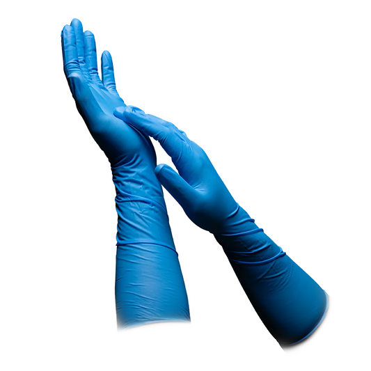 AMPri MED-COMFORT BLUE ULTRA 400 Nitrile Gloves Extra Long, Blue
