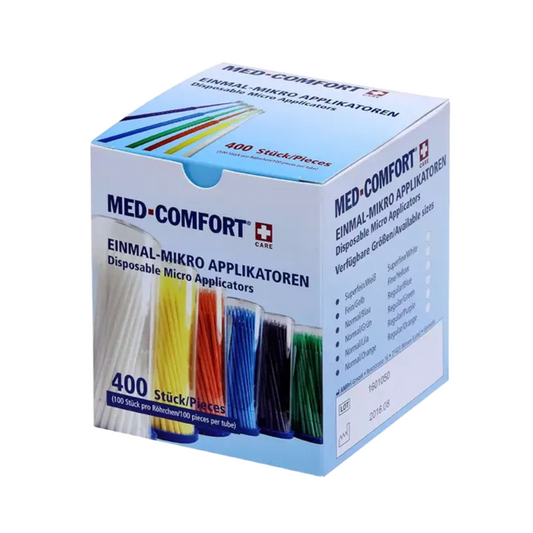 AMPri MED-COMFORT Disposable Microapplicators Dental Supplies, Various Colors | Box (400 pieces)