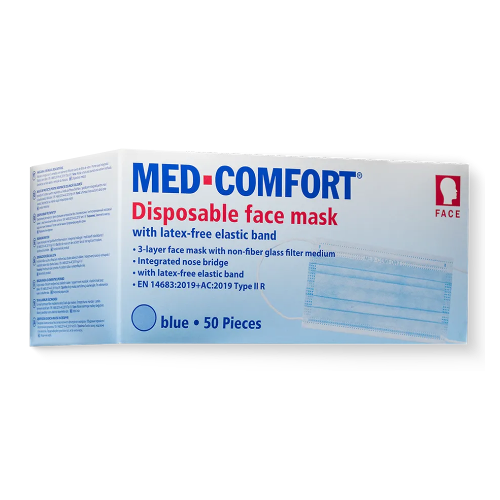 AMPri MED-COMFORT OP Maske Typ IIR, verschiedene Farben | Box (50 Stück)