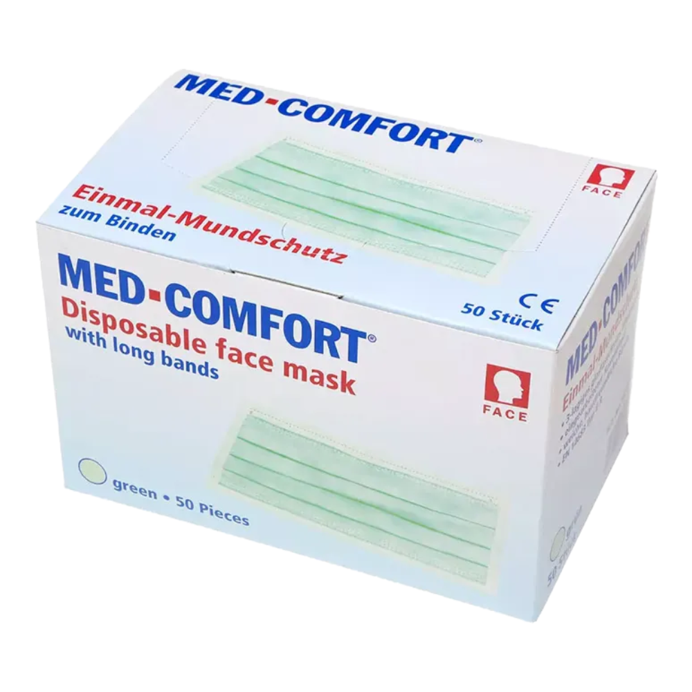 AMPri MED-COMFORT OP Maske zum Binden Typ IIR, verschiedene Farben | Box (50 Stück)