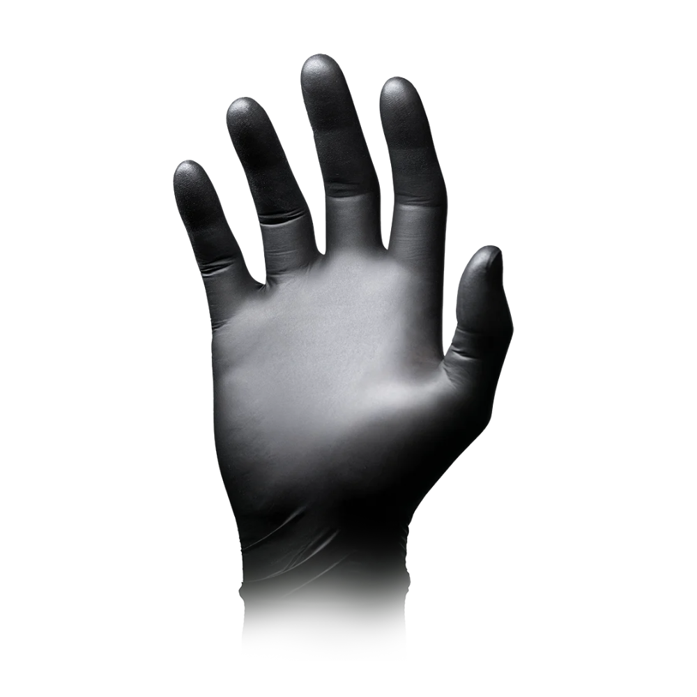 AMPri Nature Gloves BLACK Nitrilhandschuhe Biologisch abbaubar, Schwarz | Box (100 Stück)