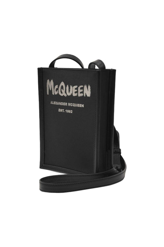 Mini Crossbody schwarze Ledertasche