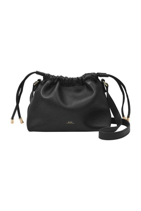 Ninon Mini Hobo Bag - A.P.C. - Black - Synthetic