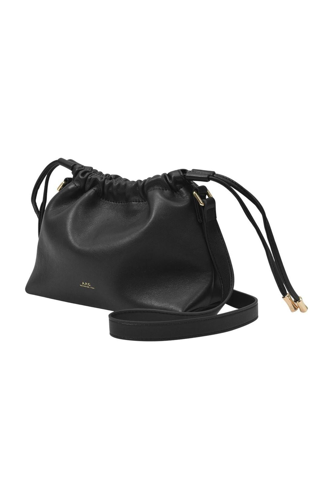 Ninon Mini Hobo Bag - A.P.C. - Black - Synthetic
