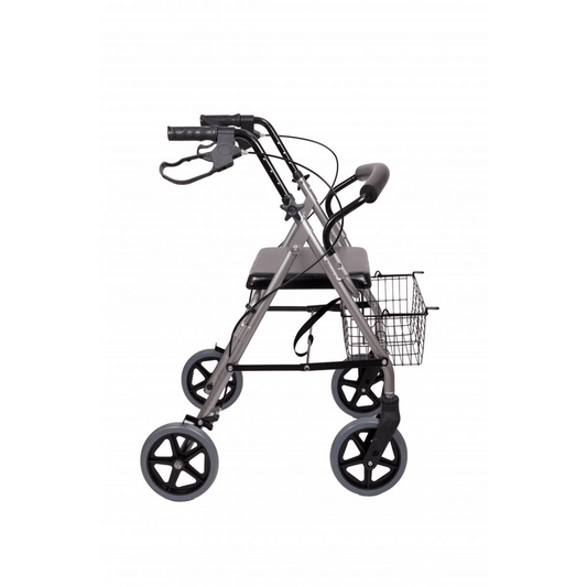 Aluminum rollator – 8.7 kg, foldable &amp; load capacity up to 100 kg, suitable for everyday use