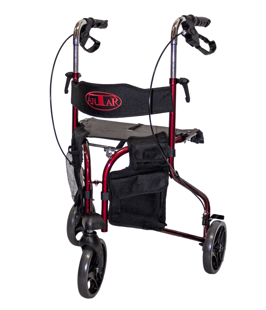 Fyrsta flokks þriggja hjóla rúlluhjól – einstaklega meðfærileg, samanbrjótanleg og létt til notkunar innandyra