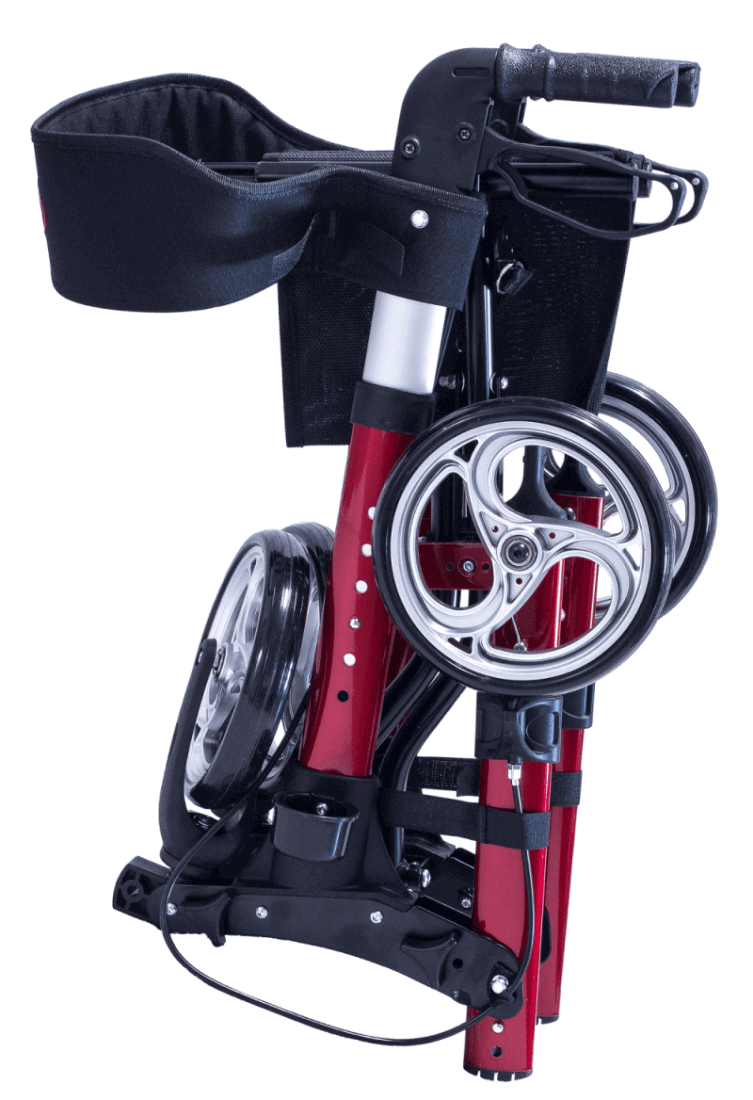 Antar Lightweight 3-Way Folding Travel Rollator Made of Aluminum 