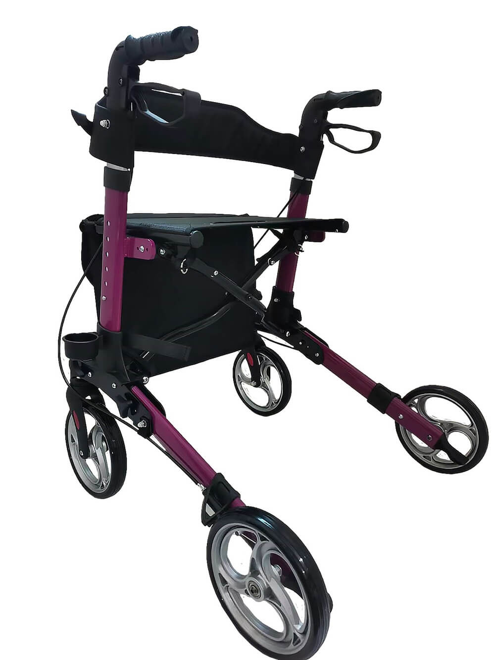Antar Lightweight 3-Way Folding Travel Rollator Made of Aluminum 
