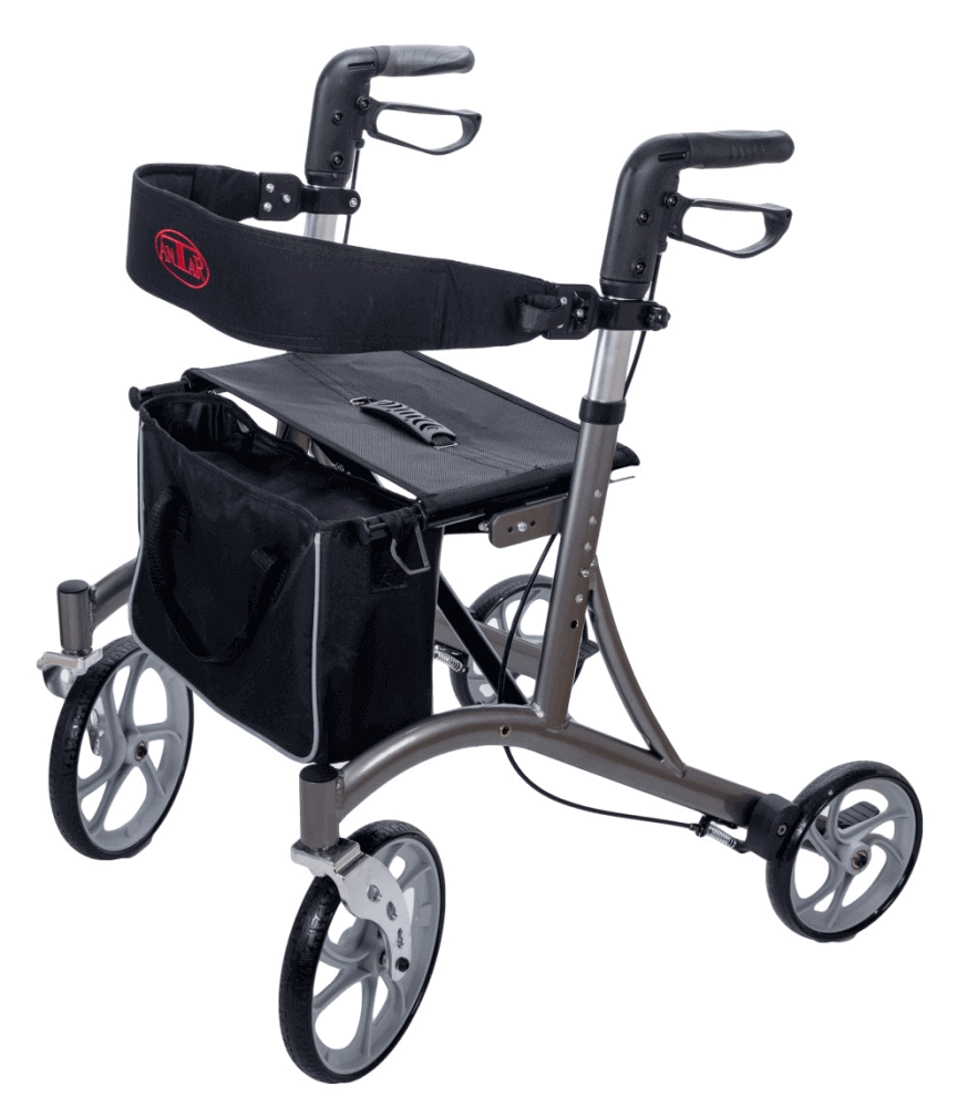 Leichtgewicht Rollator mit Tasche und Rückengurt – AT51037