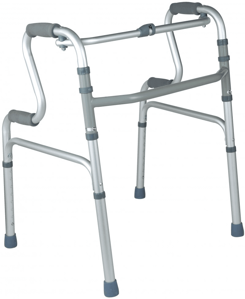 Folding walking frame made of aluminium, 72–89.5 cm, up to 110 kg