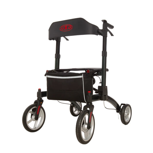 Leichter Aluminium Rollator mit Sitz und Tasche – AT51052