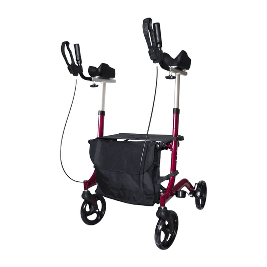 Arthritis Rollator mit Unterarmauflagen – faltbar, 8,2 kg & 136 kg belastbar