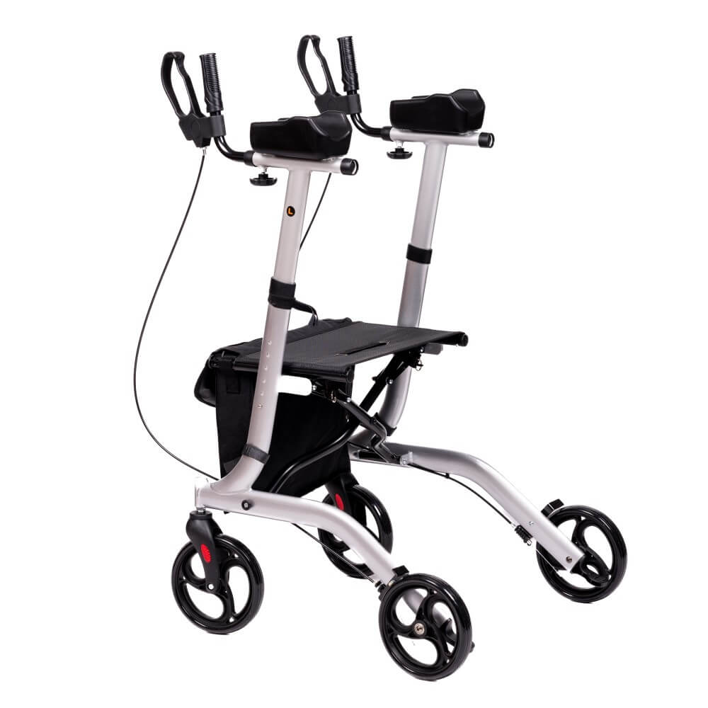 Arthritis Rollator mit Unterarmauflagen – faltbar, 8,2 kg & 136 kg belastbar