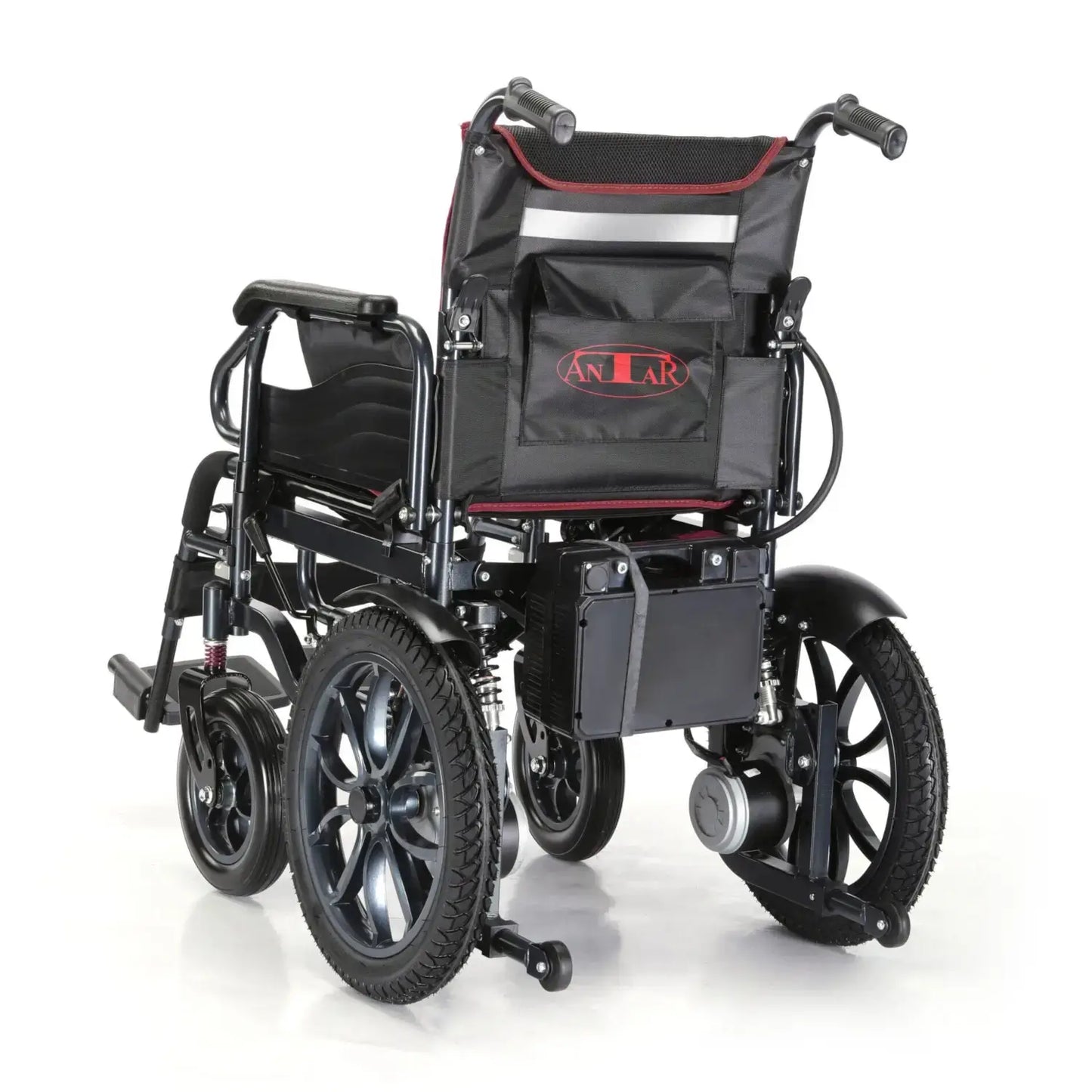 Rafknúinn hjólastóll frá Antar úr svörtu kolefnisstáli – AT52332