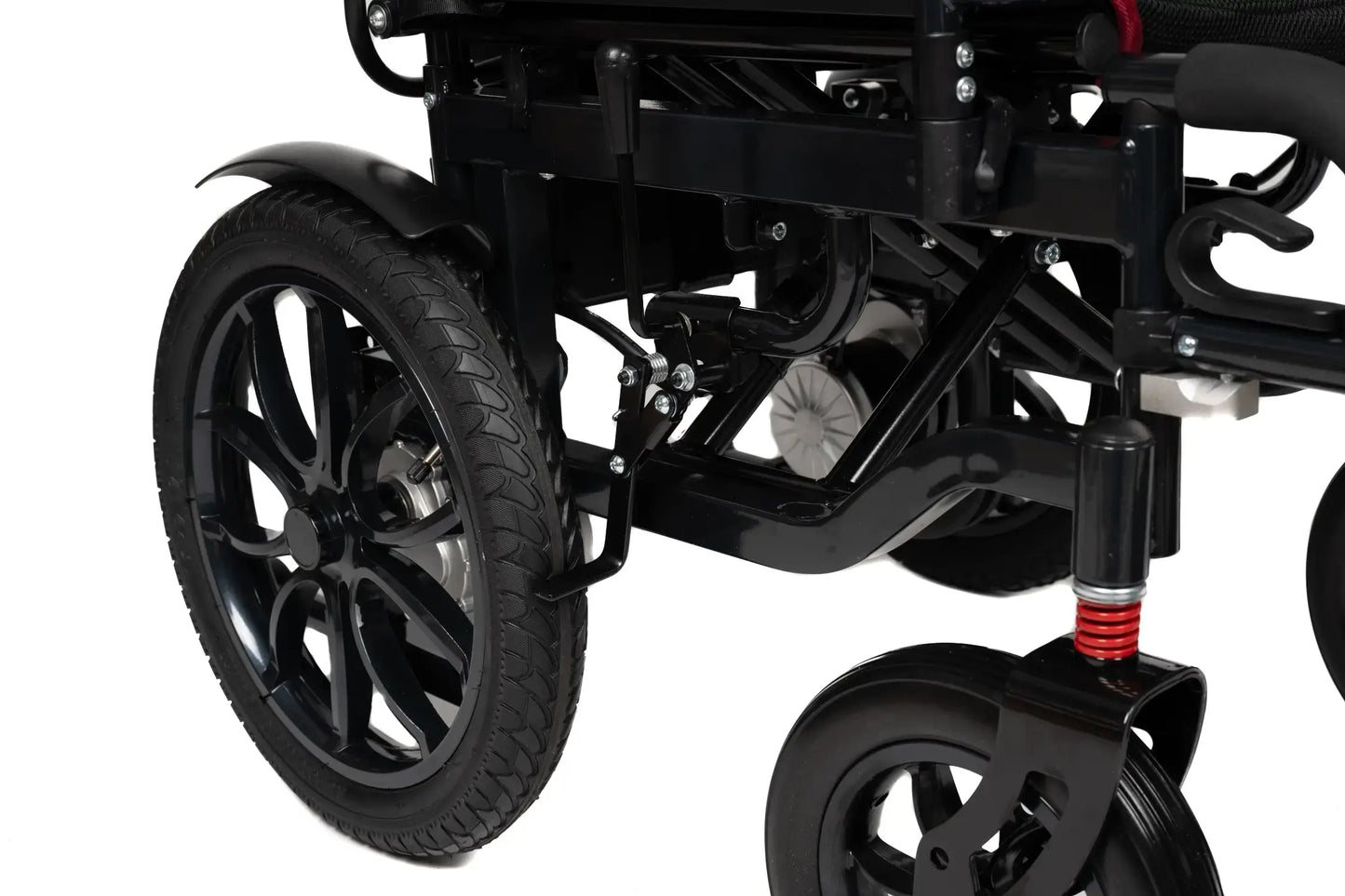 Rafknúinn hjólastóll frá Antar úr svörtu kolefnisstáli – AT52332