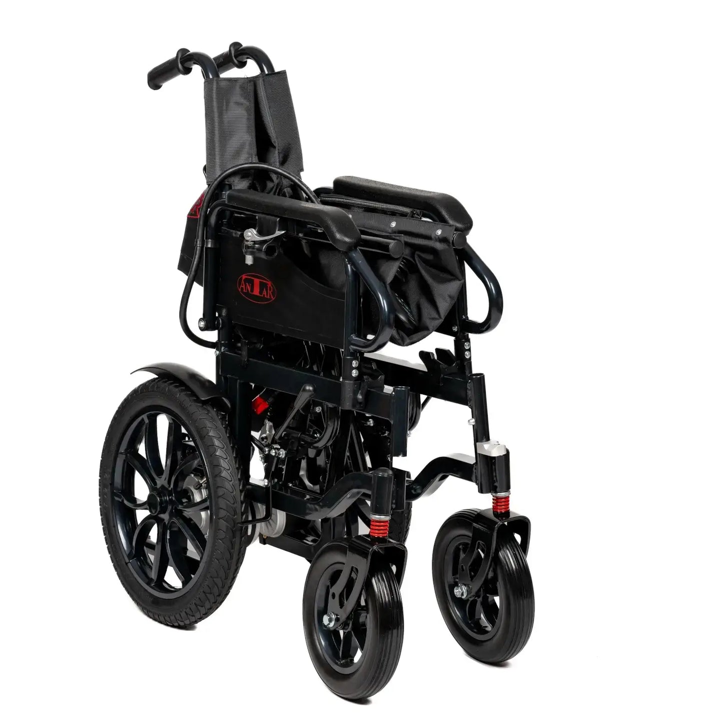 Rafknúinn hjólastóll frá Antar úr svörtu kolefnisstáli – AT52332