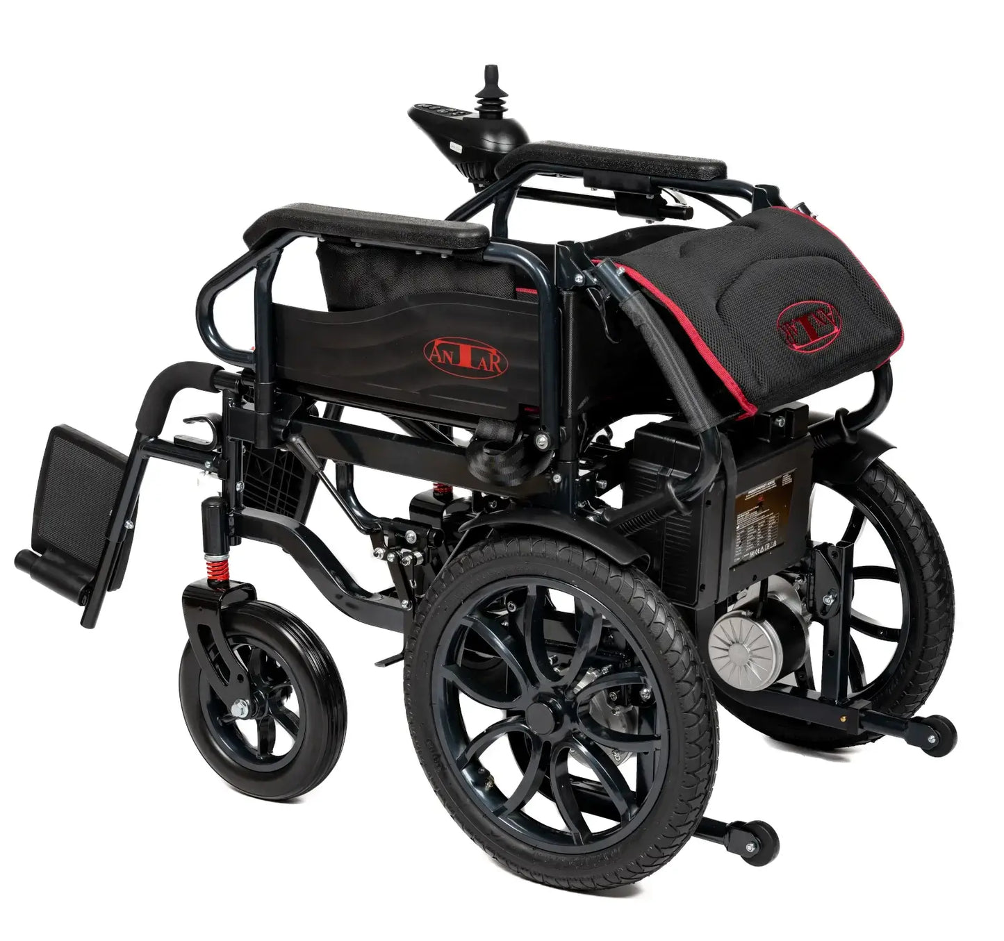 Rafknúinn hjólastóll frá Antar úr svörtu kolefnisstáli – AT52332