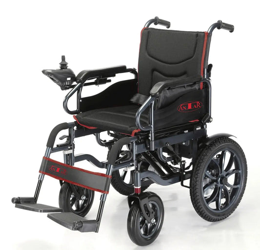 Antar Elektrischer Rollstuhl aus Carbonstahl Schwarz – AT52332