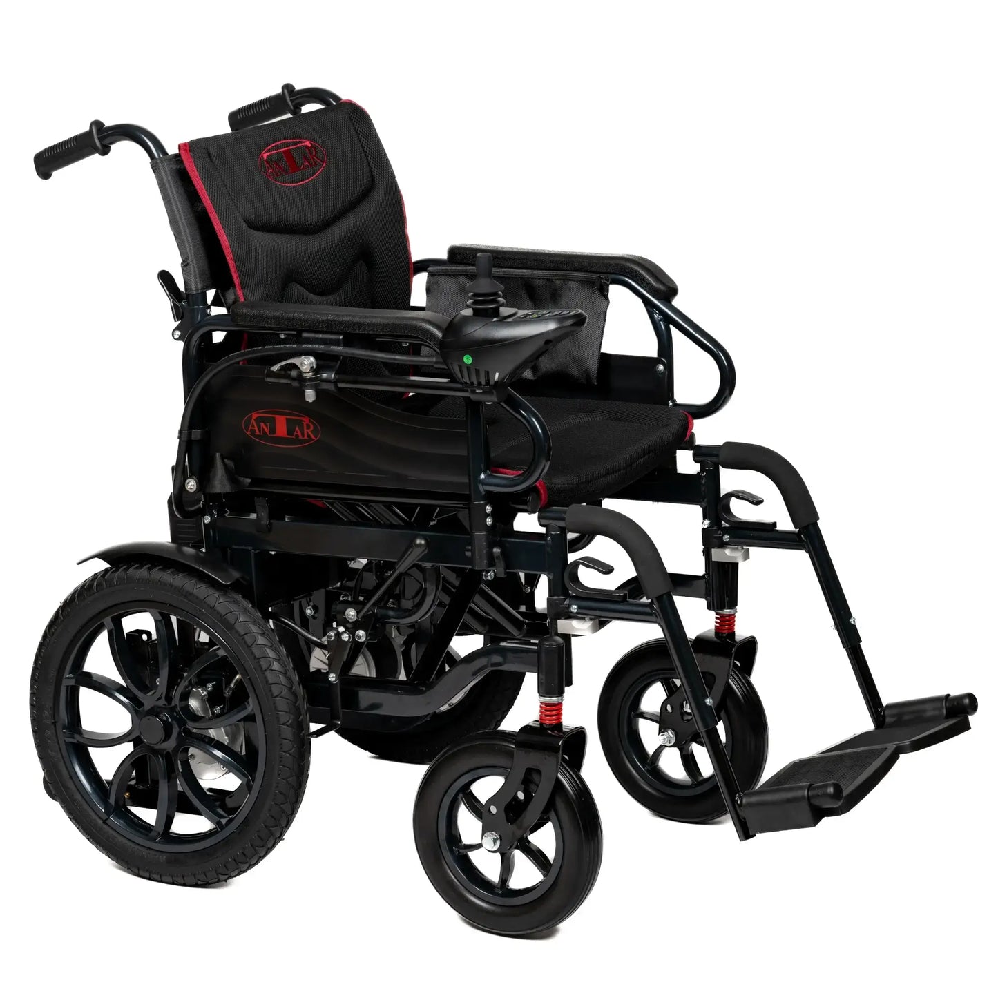 Rafknúinn hjólastóll frá Antar úr svörtu kolefnisstáli – AT52332