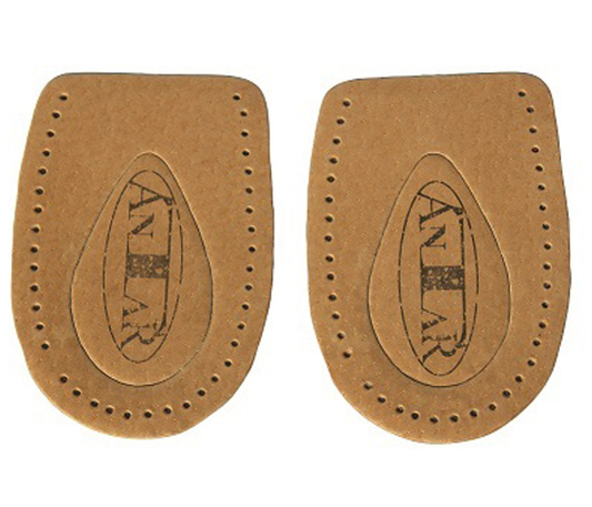 Orthopädische Fersenpolster Leder/Kork mit Fersensporn-Aussparung – AT53510