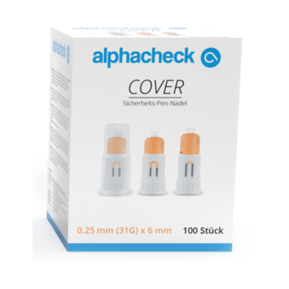 Alphacheck COVER Sicherheits-Pen-Nadeln, verschiedene Größen