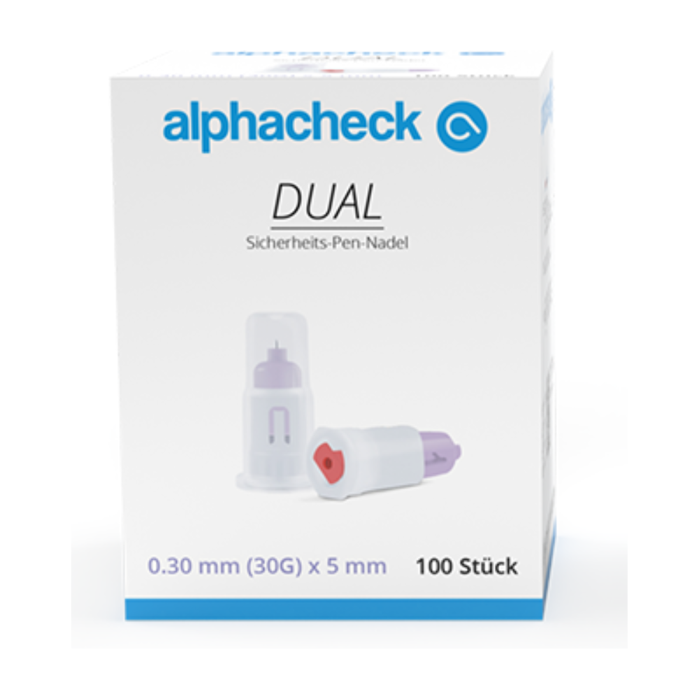 Alphacheck DUAL Sicherheits-Pen-Nadeln, verschiedene Größen