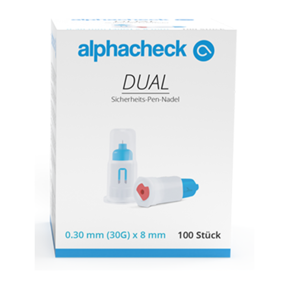 Alphacheck DUAL Sicherheits-Pen-Nadeln, verschiedene Größen