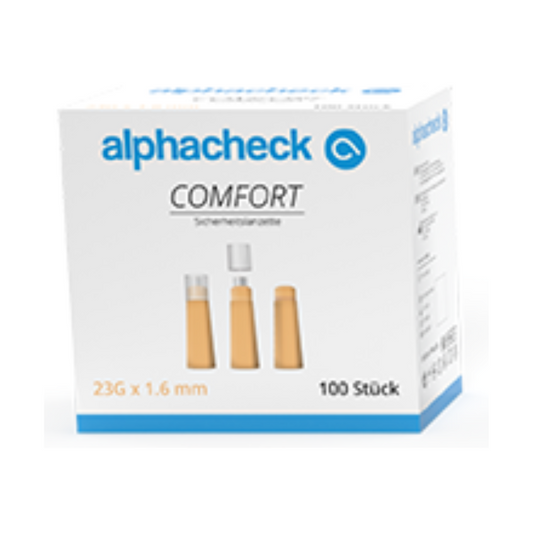 Alphacheck comfort Sicherheitslanzetten, verschiedene Größen
