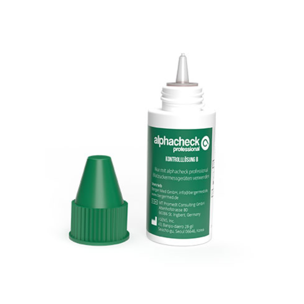 Alphacheck Professional Kontrolllösung A+ B | Packung (2 Flaschen)