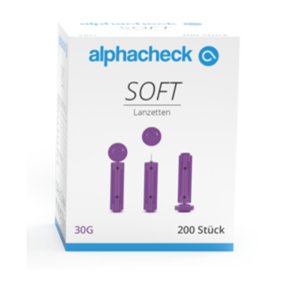 Alphacheck soft lancets, various sizes