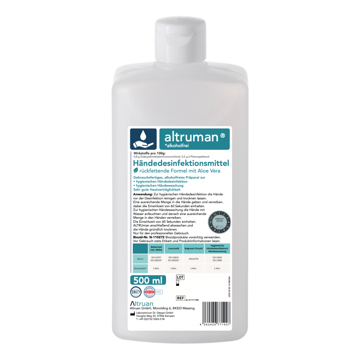 Altruman® Hand Sanitizer - 500 ml | Bottle (500 ml)