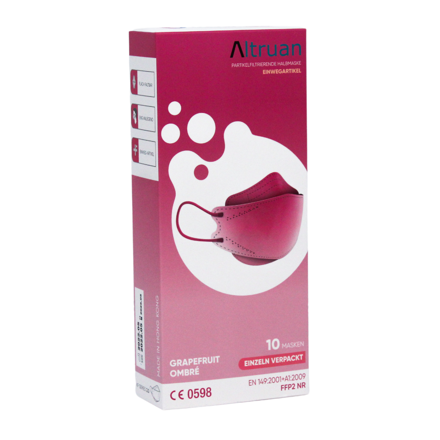 Altruan Designer Face Mask, Particle Filtering (FFP2 Standard) | Pack (10 masks)