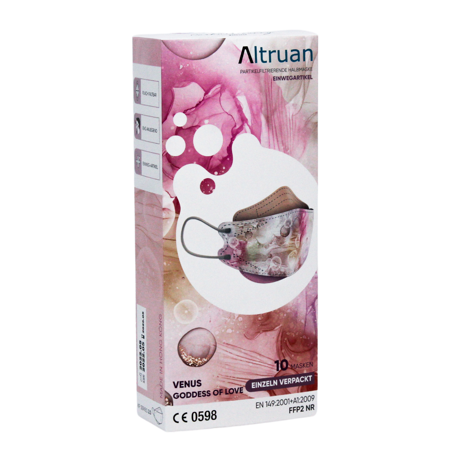 Altruan Designer Face Mask, Particle Filtering (FFP2 Standard) | Pack (10 masks)