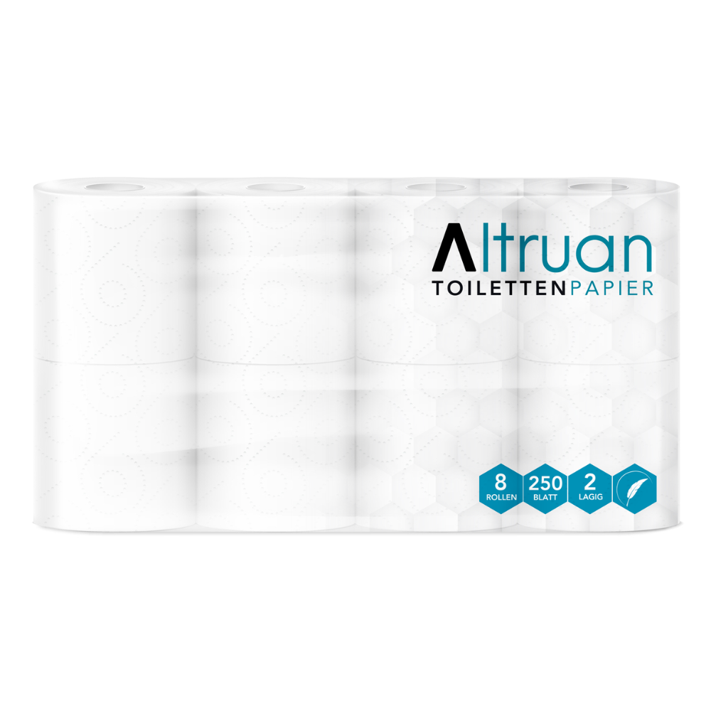 Altruan toilet paper, 2-ply, white