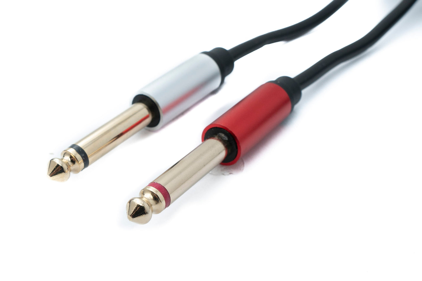 SYSTEM-S Y Audio Kabel 3 m Stereo TRS 3,5 mm Stecker zu 2x 6.35 mm Klinke TS Stecker