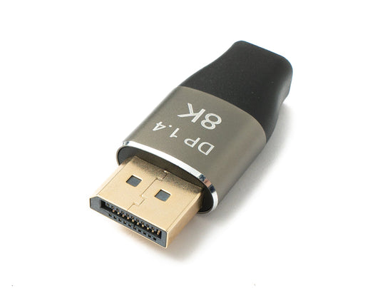SYSTEM-S DisplayPort Adapter Standard DP male to Mini DP female 8K 60Hz 4K 120Hz 48Gbps