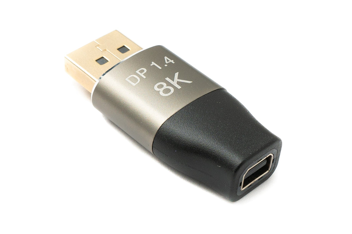 SYSTEM-S DisplayPort millistykki, staðlað DP karlkyns í Mini DP kvenkyns, 8K 60Hz 4K 120Hz 48Gbps