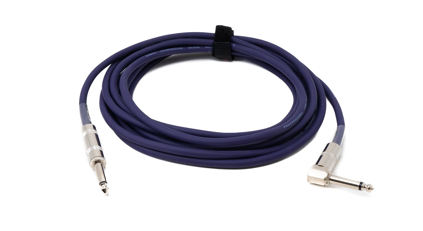 SYSTEM-S Audio Cable 450 cm 6.35 mm Jack Male to Male Angle AUX in Purple 