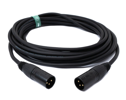 SYSTEM-S Audio Cable 5 m XLR 3-pin male to male in black