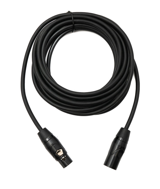 SYSTEM-S Audio Kabel 5 m XLR 3 Pin Stecker zu Buchse in Schwarz