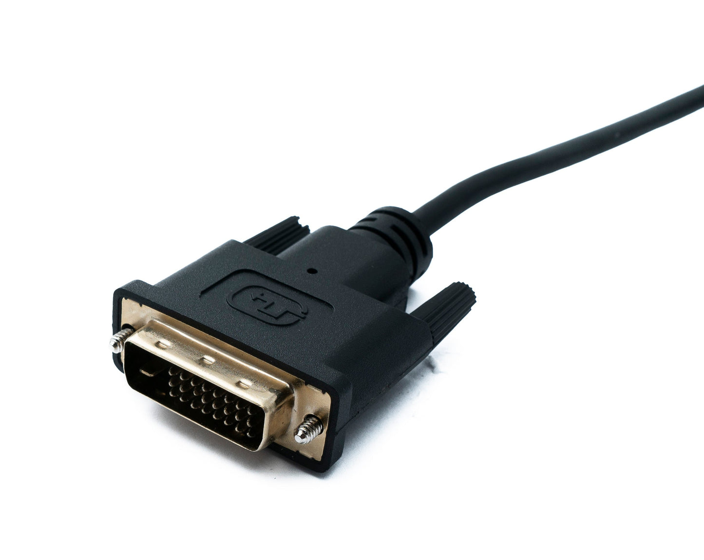 SYSTEM-S DVI D snúra 2 m 24+1 25 pinna karlkyns í VGA 15 pinna karlkyns skrúfutengi fyrir spjaldfestingu