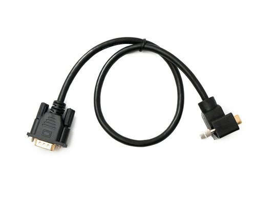 SYSTEM-S D Sub15 cable 50 cm HD VGA 15 pin male to male DB15 angled down angled